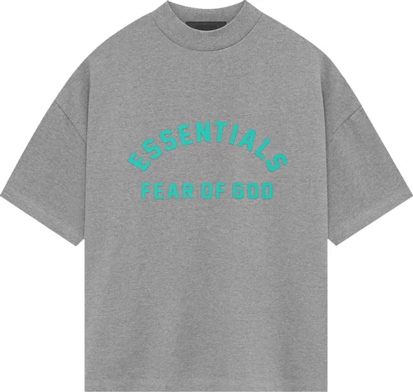Fear of God Essentials Heavy Jersey T-Shirt - Dark Heather Oatmeal (FW23)