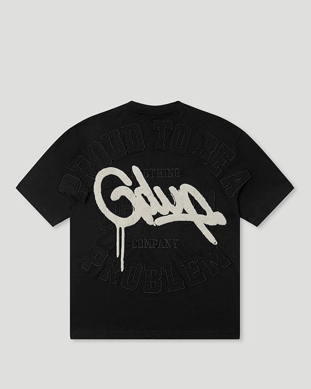 Geedup Proud To Be A Problem T-Shirt Black/Grey