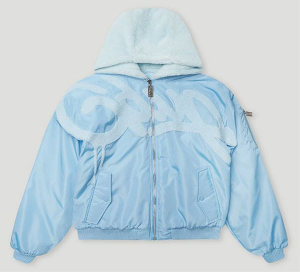 GEEDUP Handstyle/Team Logo Fur Jacket Light Blue