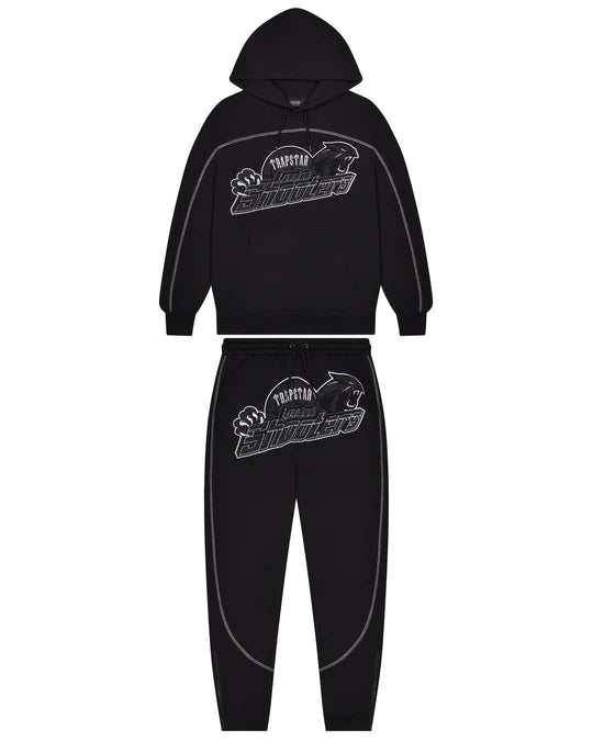 Trapstar Shooters Hooded Tracksuit - Blackout