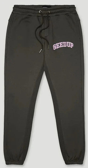 GEEDUP Team Logo Trackpants Charcoal/Dusty Pink (Autumn Del. 1/24)