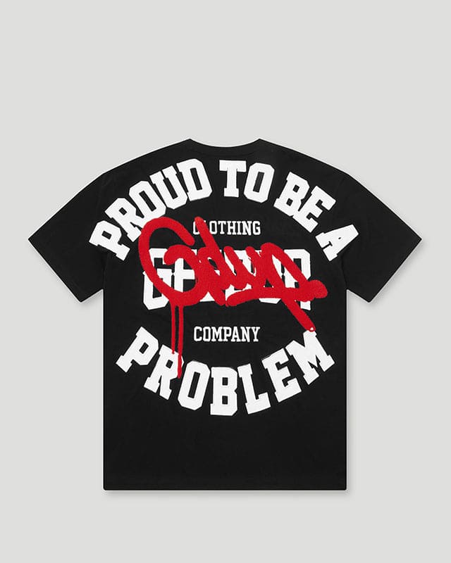 GEEDUP Proud To Be A Problem T-Shirt Black/Red