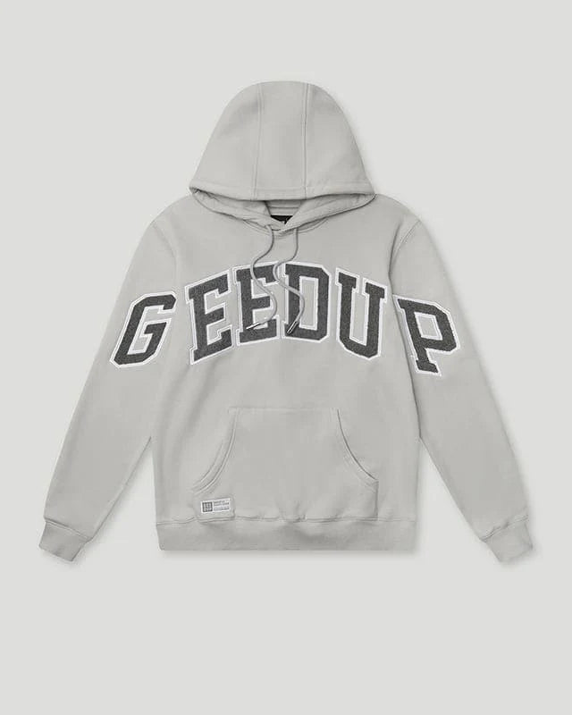 Geedup Team Logo Hoodie 'Grey/Grey Monogram'