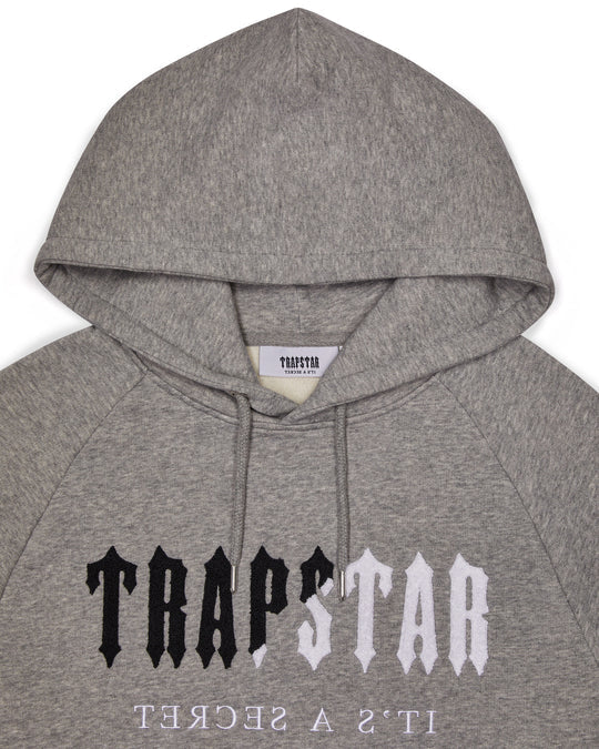 Trapstar Decoded Chenille Hooded Tracksuit - Grey/Black
