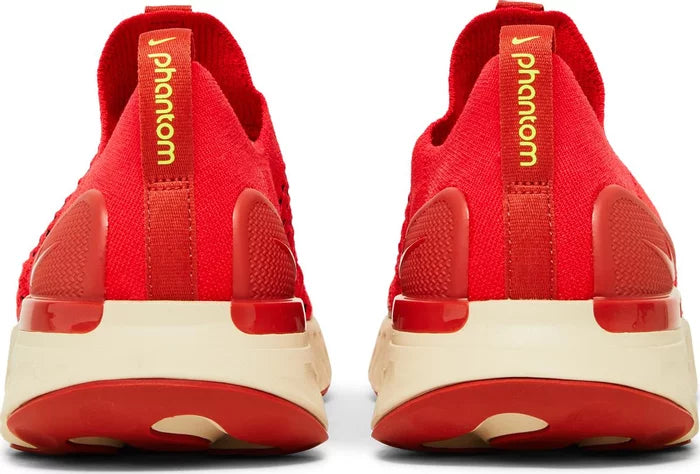 حذاء Nike React Phantom Run Flyknit 2 باللون الأحمر (بدون صندوق) 