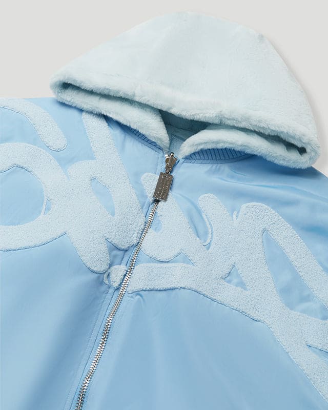 GEEDUP Handstyle/Team Logo Fur Jacket Light Blue