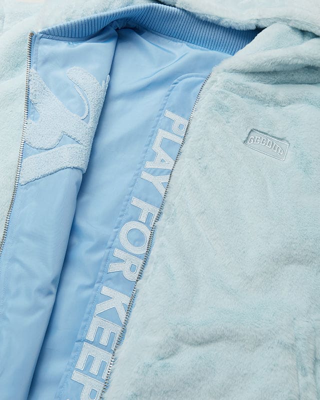 GEEDUP Handstyle/Team Logo Fur Jacket Light Blue