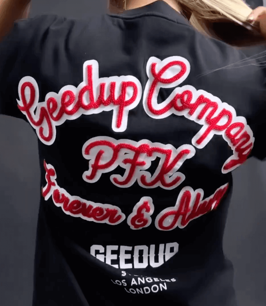 GEEDUP Company 'Black/Red' T-Shirt (Spring Del.1/23) - SOLE AU