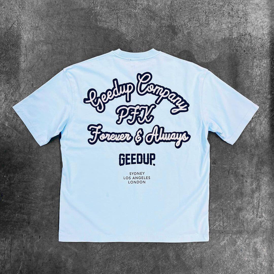 GEEDUP Company 'Light Blue' T-Shirt (Spring Del.1/23) - SOLE AU