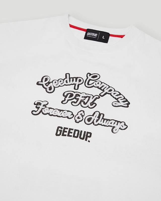 GEEDUP Company 'White/Navy’ T-Shirt (Spring Del.1/23) - SOLE AU