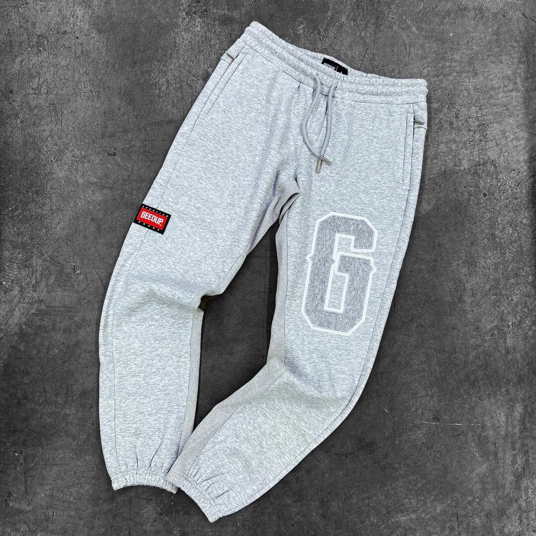 GEEDUP 'G' Script Logo Trackpants Grey (Winter Del. 2/23) - SOLE AU