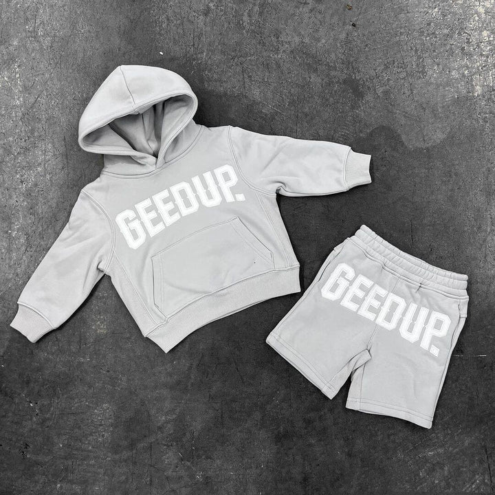 GEEDUP Kids Cities Tracksuit Set 'Grey' (Spring Del. 1/23) - SOLE AU