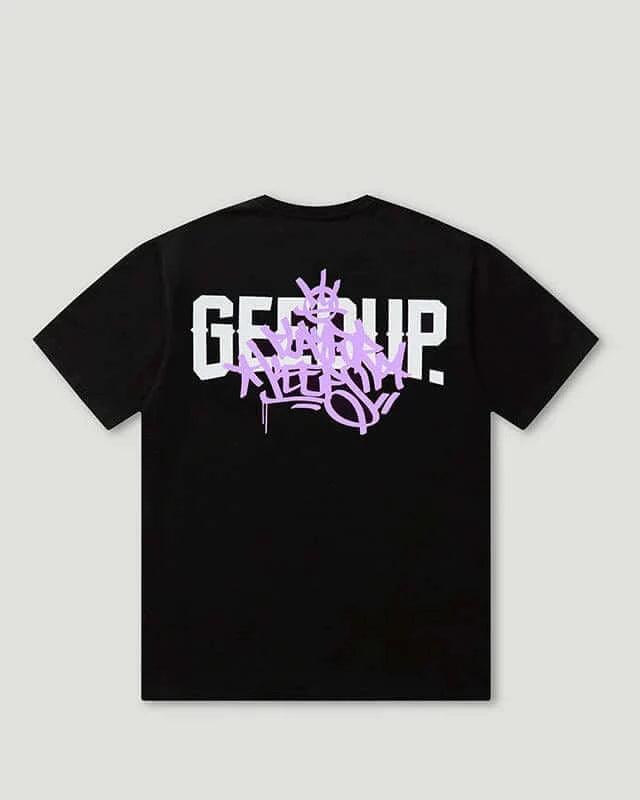Geedup PFK Graffiti T-Shirt Black/Lavender - SOLE AU