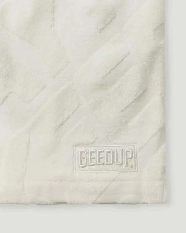 GEEDUP PFK Monogram Shorts Cream - SOLE AU