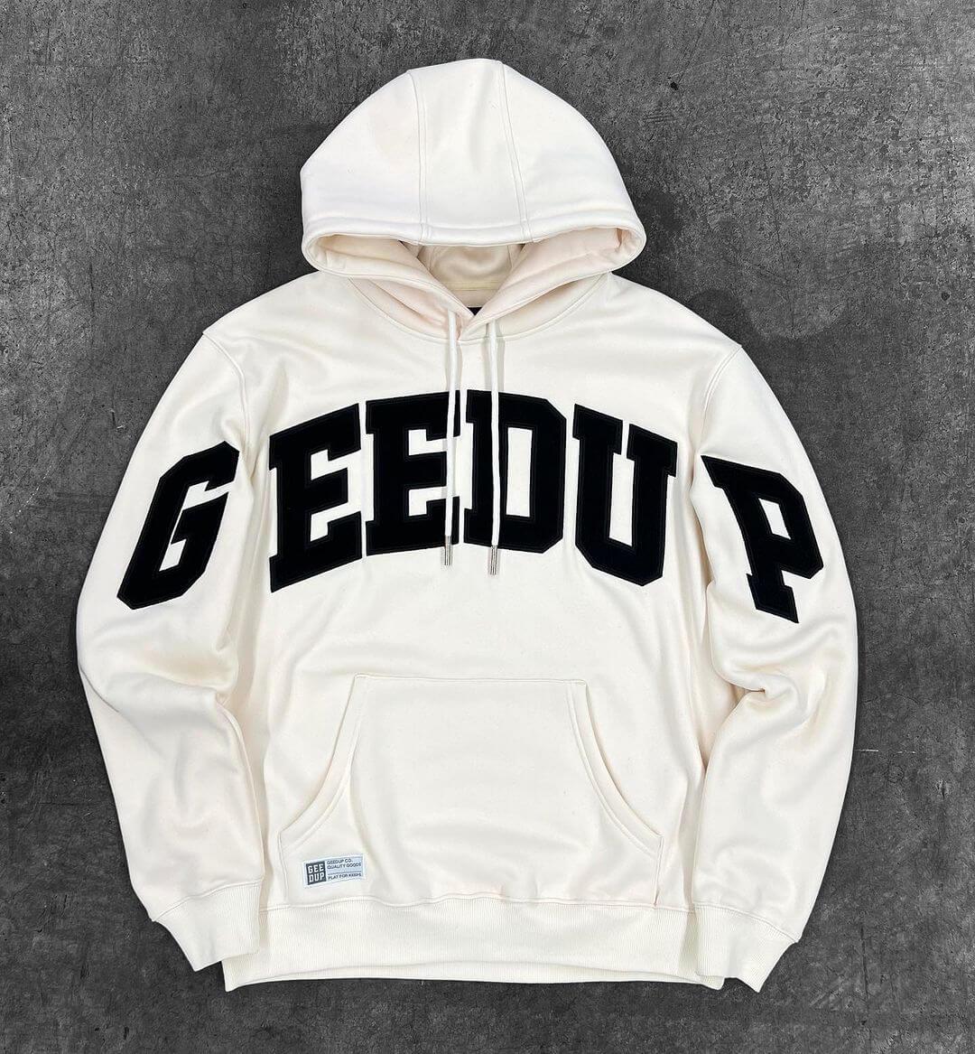GEEDUP Team Logo Hoodie Buttercream/Black (Winter Del.3/23) - SOLE AU