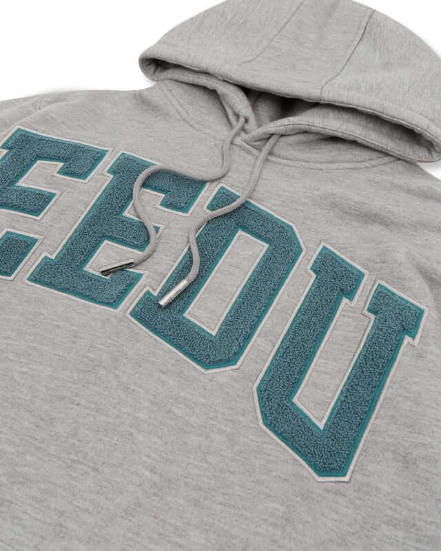 Geedup Team Logo Hoodie 'Grey Aqua' - SOLE AU