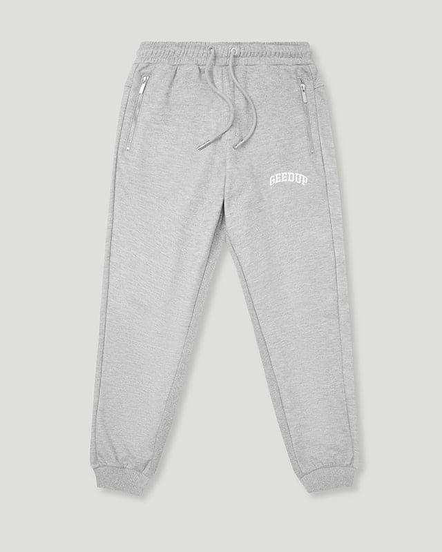 GEEDUP Team Logo Trackpants Grey Marle (Winter Del. 3/23) - SOLE AU