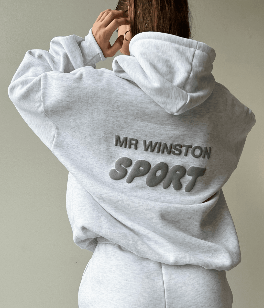 Mr Winston Hoodie 'Soft Grey Puff' - SOLE AU