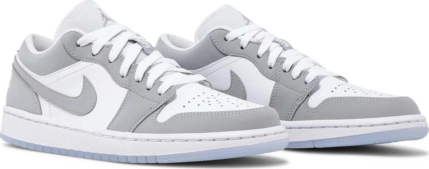 Grey and white jordan sales 1s