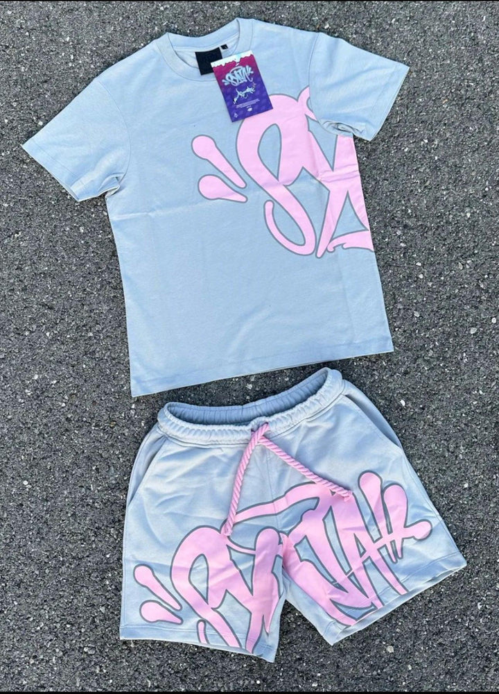 Syna World Logo Summer Twinset Pink/Grey - SOLE AU