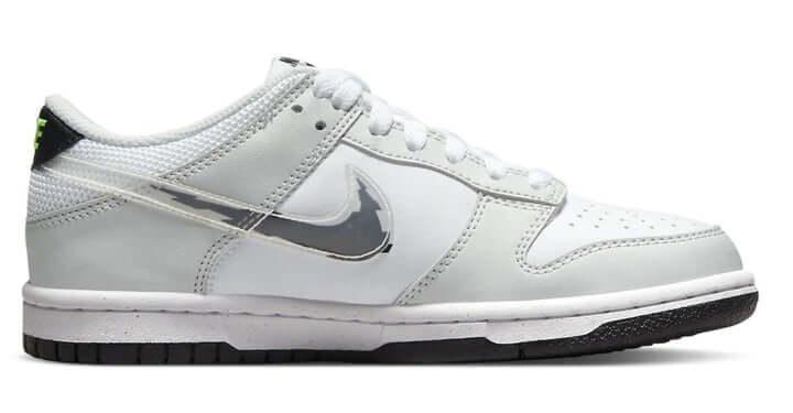 Nike Dunk Low 'Glitch Swoosh White Grey' (GS) - SOLE AU